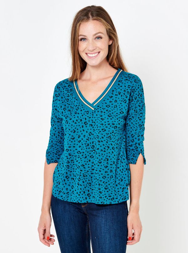 CAMAIEU Blue patterned T-shirt CAMAIEU - Women