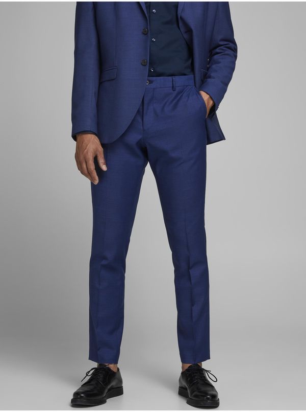 Jack & Jones Blue Suit Slim Fit Pants with Admixture Wool Jack &amp; Jones Solaris