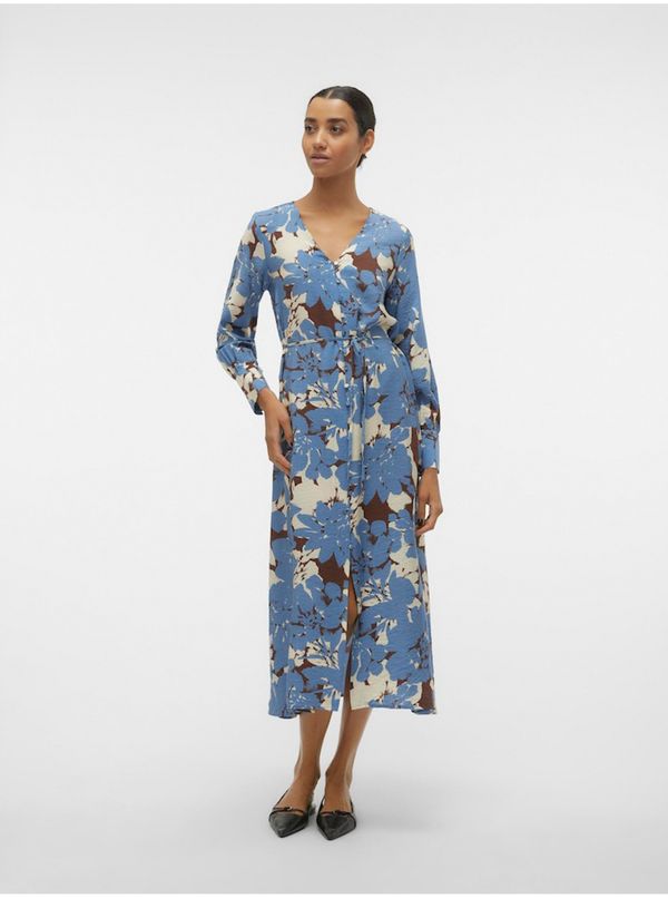 Vero Moda Blue women's floral dress Vero Moda Berta - Women