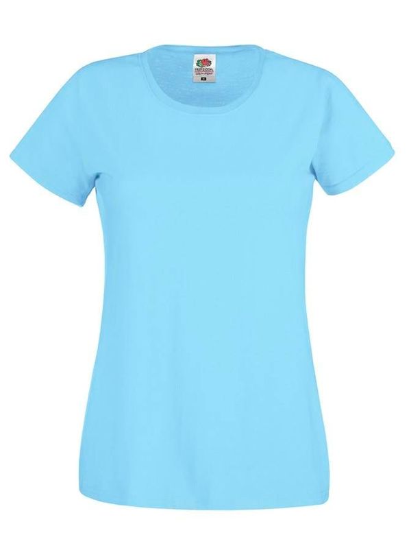 Fruit of the Loom Blue Women's T-shirt Lady fit Original Fruit of the Loom