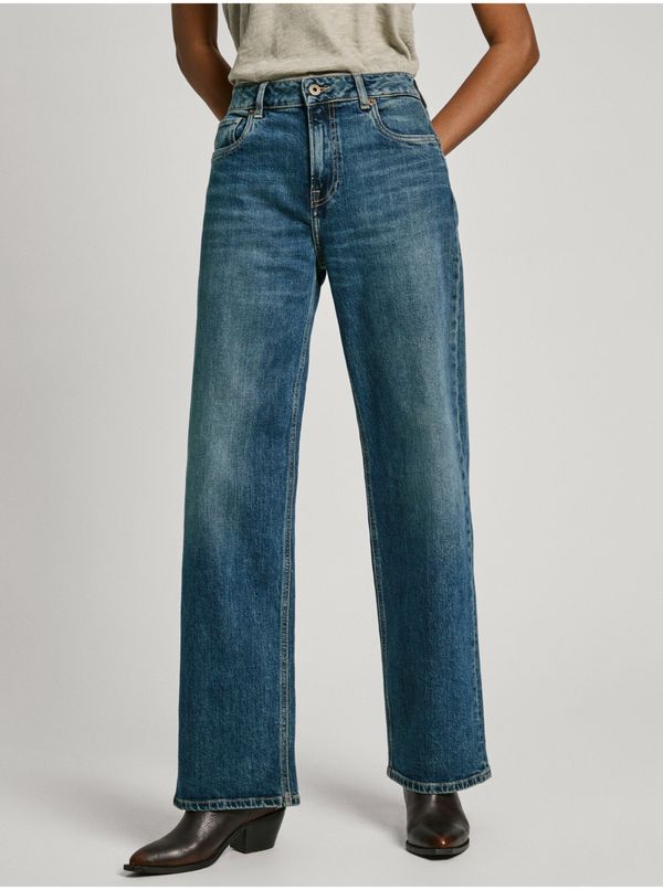 Pepe Jeans Blue women's wide jeans Pepe Jeans - Women