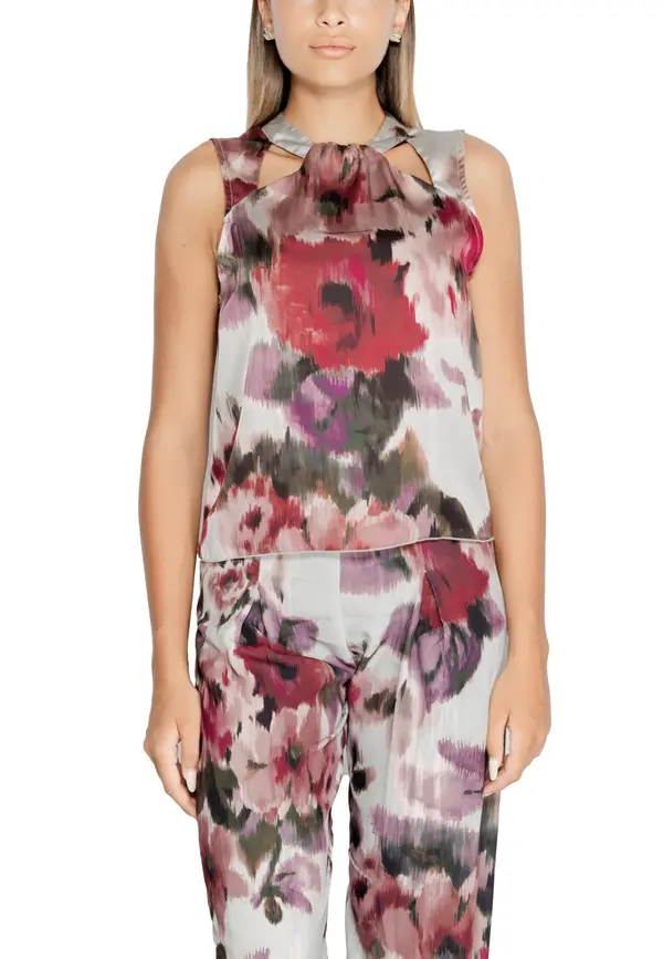 Rinascimento Bluza brez rokavov s cvetličnim vzorcem