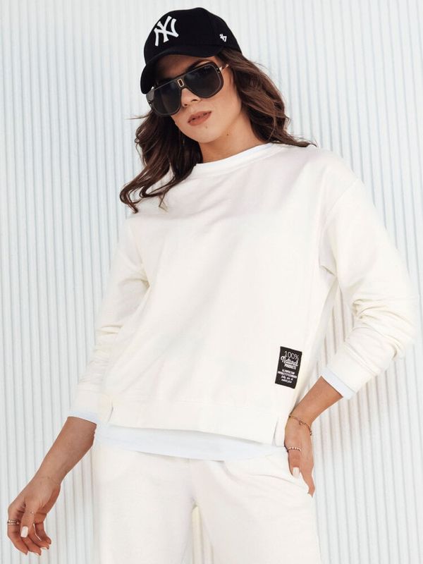 DStreet Bluza damska BASOL ecru Dstreet