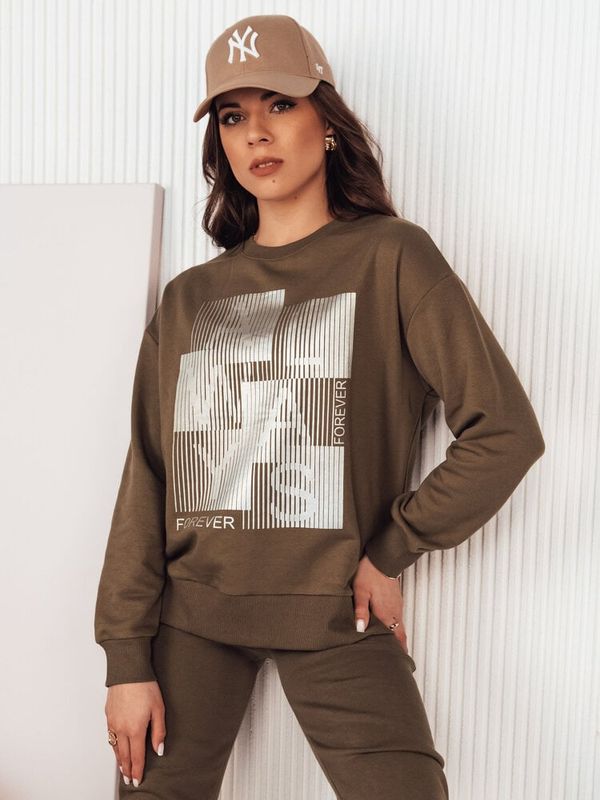 DStreet Bluza damska FEMMES brązowa Dstreet