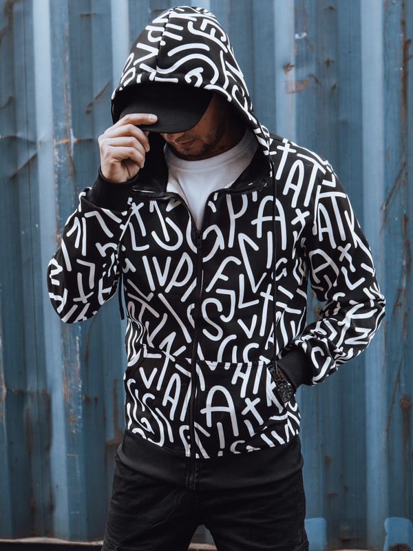 DStreet Bluza męska rozpinana z kapturem czarna Dstreet