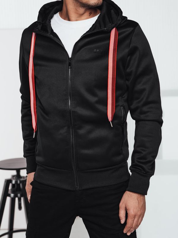 DStreet Bluza męska z kapturem czarna Dstreet