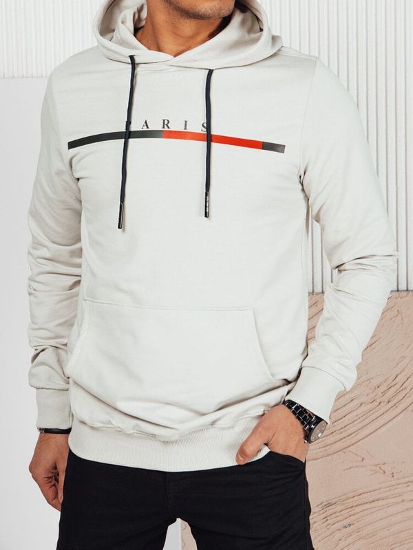 DStreet Bluza męska z nadrukiem szara Dstreet