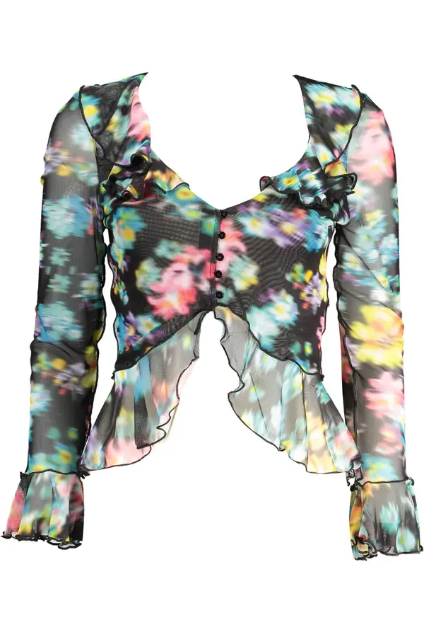 DESIGUAL Bluza s cvetličnim vzorcem in dolgimi rokavi
