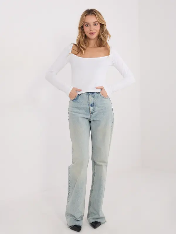 Factory Price Bluza z dolgimi rokavi v ecru barvi