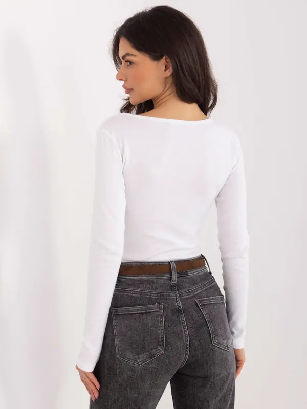 Factory Price Bluza z dolgimi rokavi v ekru barvi