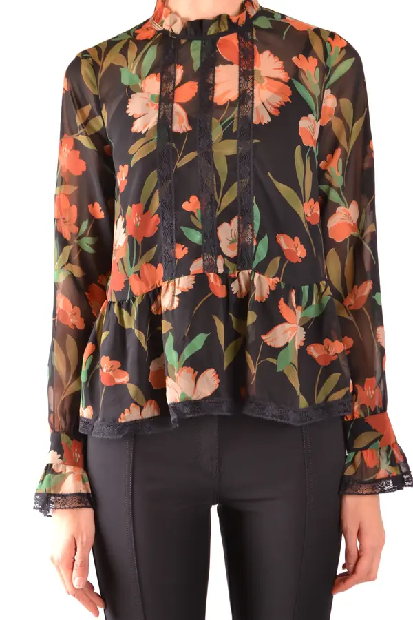 Twinset Bluza z dvojnim cvetličnim vzorcem