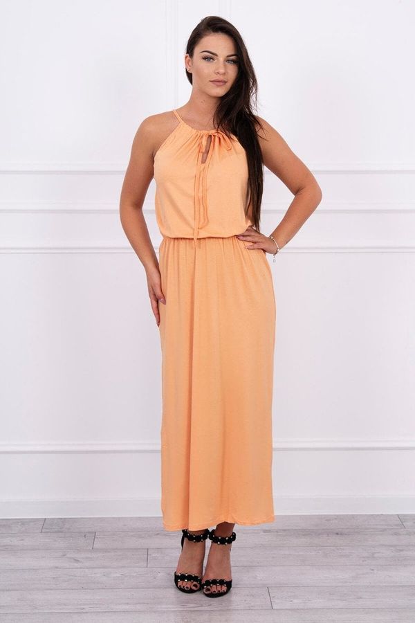 Kesi Boho dress with a peach fly