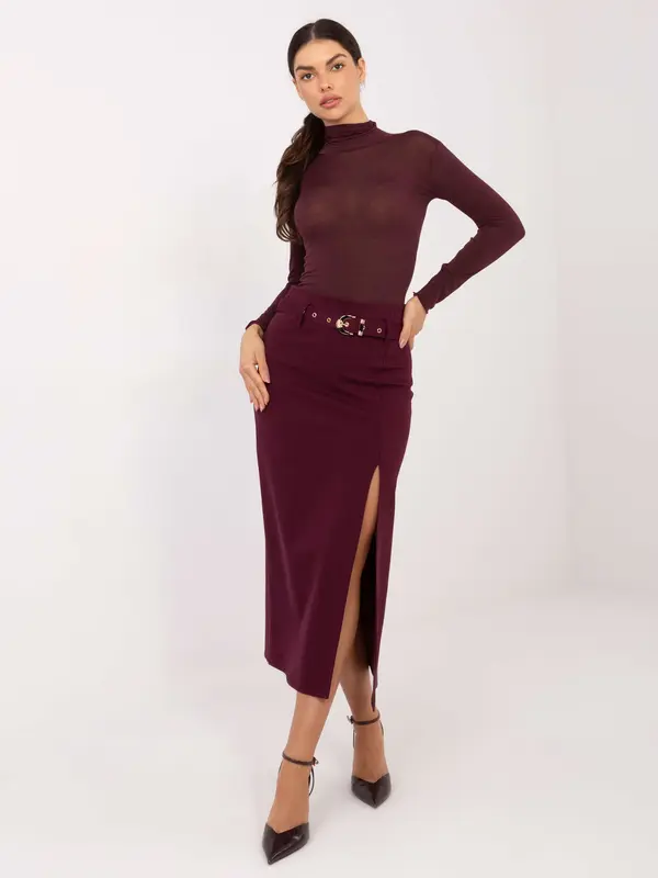 Italy Moda Bordo bluza z dolgimi rokavi