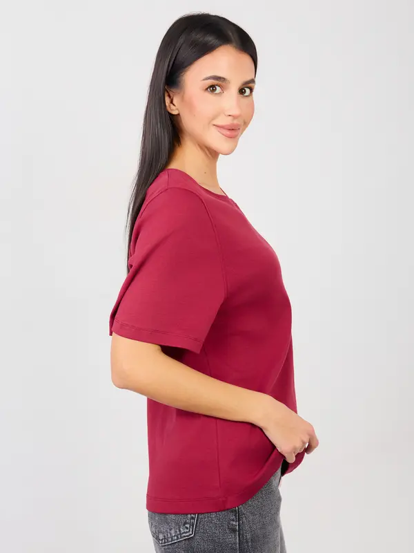 RUE PARIS Bordo majica s kratkimi rokavi