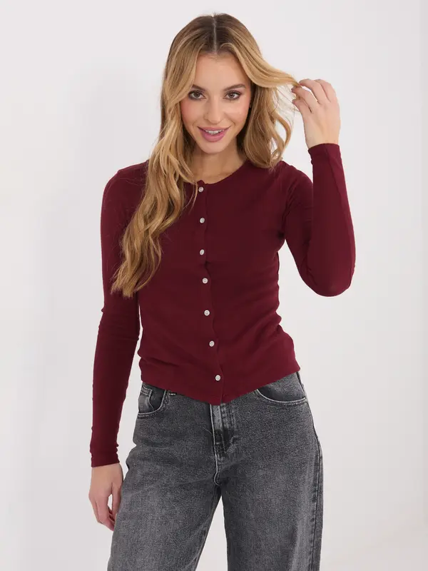 Factory Price Bordo pulover z gumbi