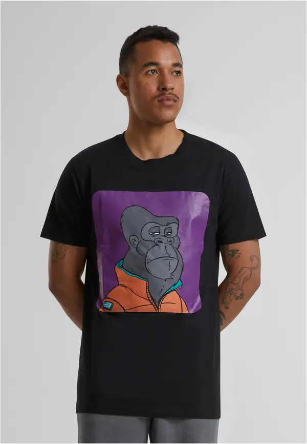 Mister Tee Bored Gorilla Multi Tee black