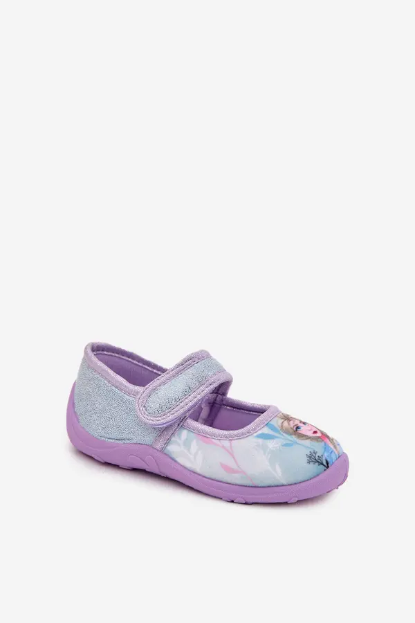 Boto Boto Ballerina Kids Slippers Fastened With Velcro Frozen Land Ice Blue Olivessa