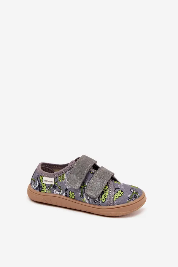 Milami Boto Barefoot Slippers Boys With Graphics Milami Gray Saphira