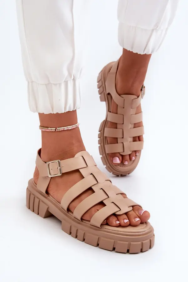 Boto Boto Beige Women's Roman Sandals Rosarose