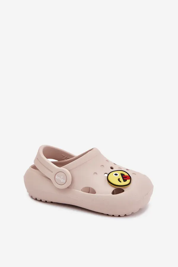 Boto Boto Children's Foam Slippers With Print Beige LEMIGOSE 880