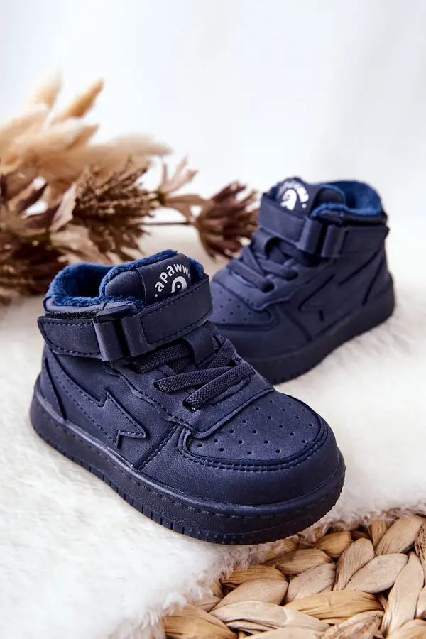 Boto Boto Children's Insulated High Sneakers Navy Clafi