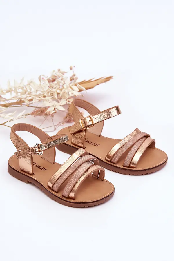 Boto Boto Children's Sandals With Straps Rose Gold Isla