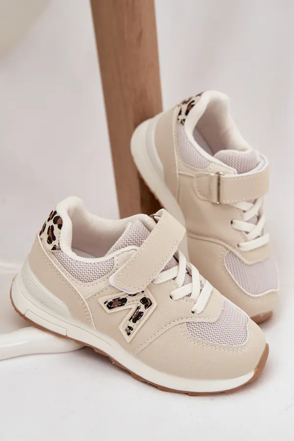Boto Boto Children's Sports Sneakers with Velcro Beige Galisse