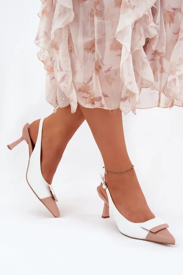 Boto Boto Elegant High Heels With Decoration Eco Leather White Ottoles