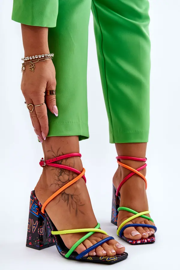 Boto Boto Fashionable High Heel Sandals Multicolour Josette