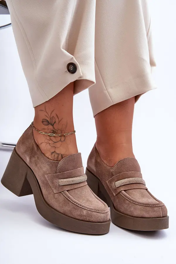 Boto Boto Half-Boots On Heel With Decoration Beige Gelanor