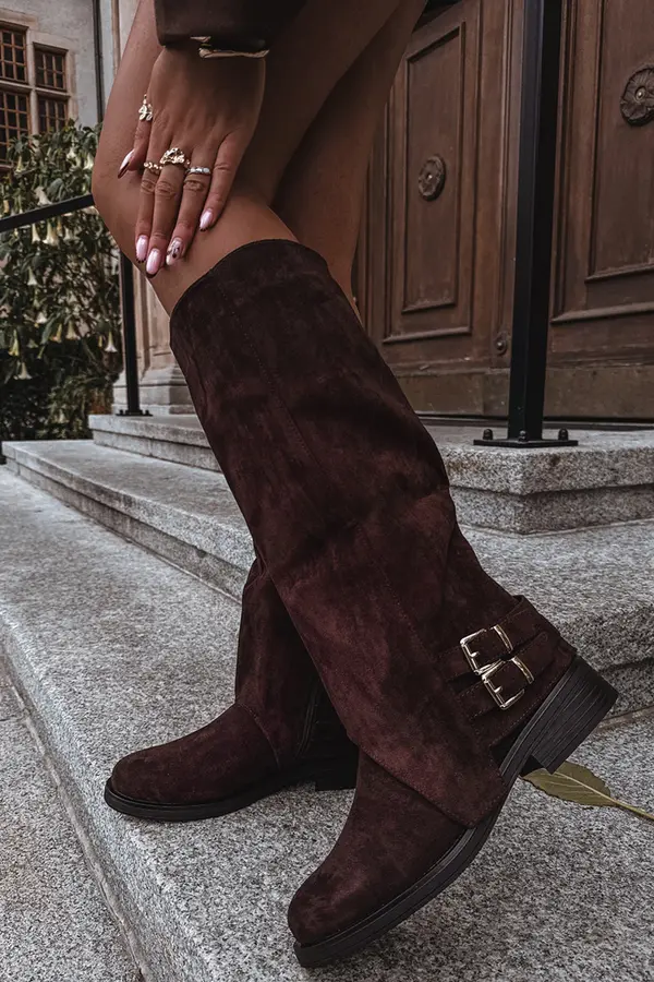 Boto Boto Insulated Women's Boots with Buckles Chocolate Umbria