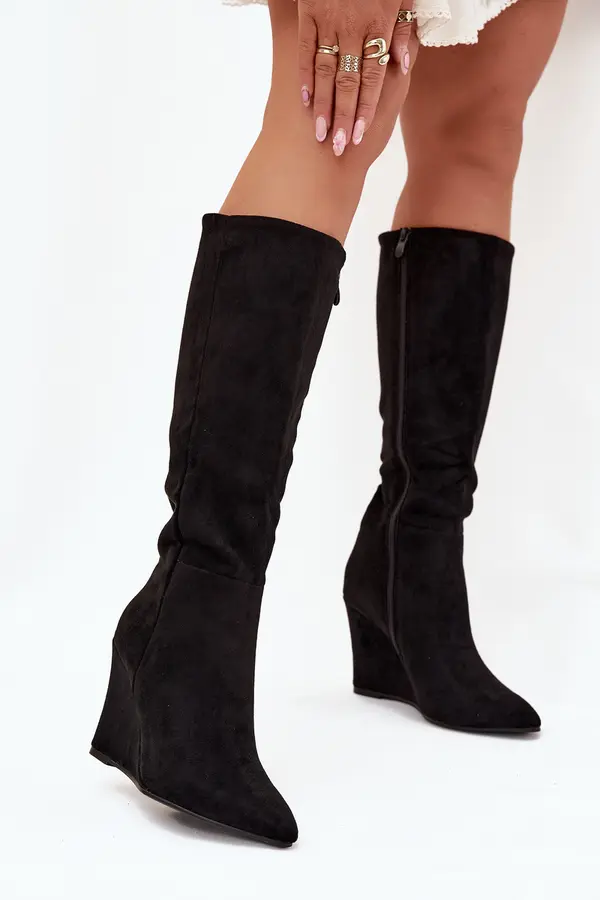 Boto Boto Insulated Women's Wedge Boots Black Rosina