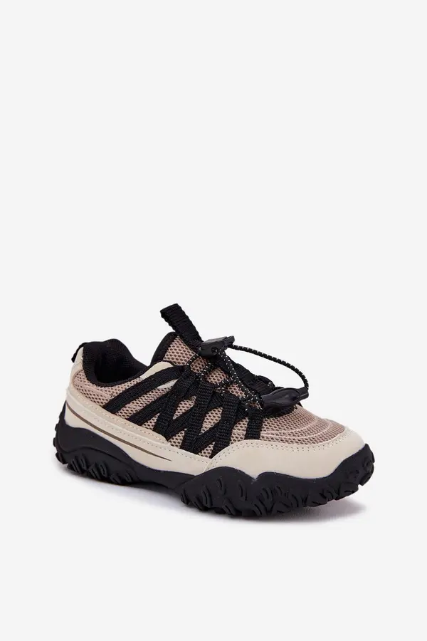Boto Boto Kids Sneakers With Drawstring Beige Nanelita