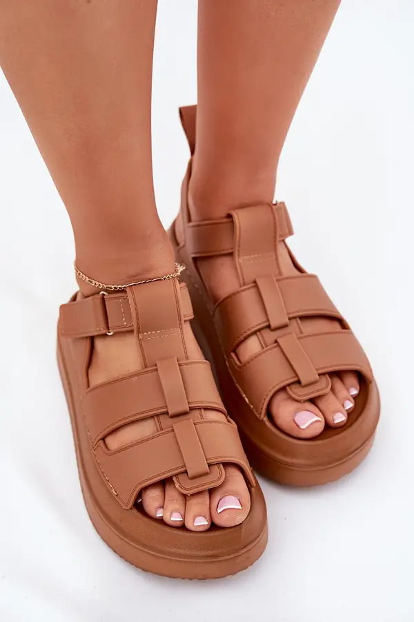 Boto Boto Ladies Platform Sandals Camel Nitavelia
