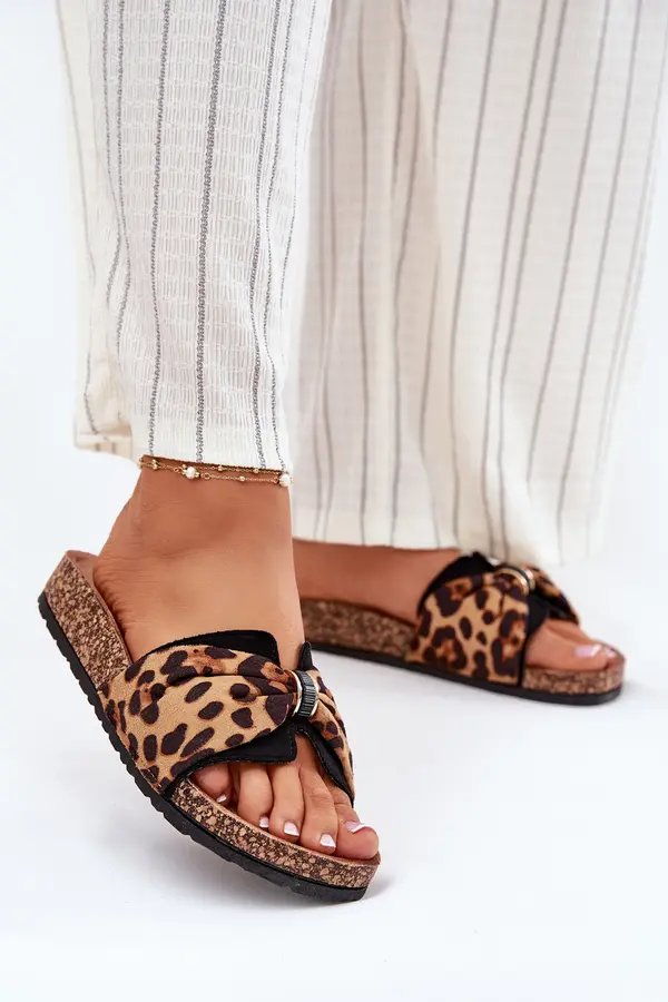 Boto Boto Ladies sandals on cork platform leopard print Mevuna