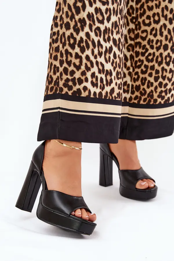 Boto Boto Ladies Sandals On Heel And Platform Eco Leather White Lomman