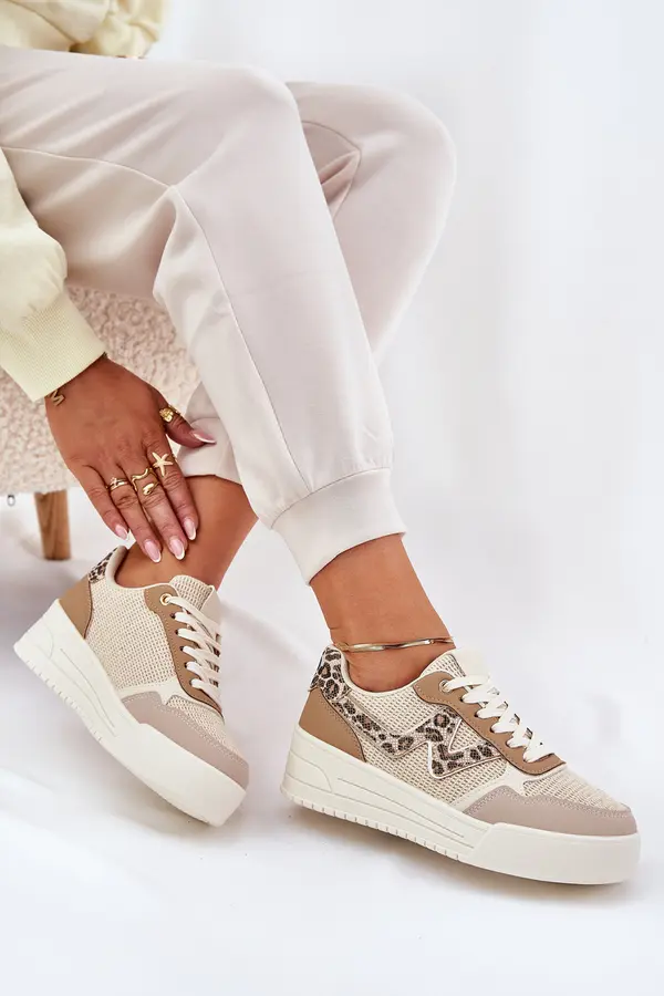 Boto Boto Ladies Sports Shoes On Platform Panther Khaki Lorori