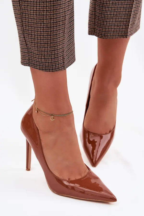 Boto Boto lakirane copate Camel Jonira