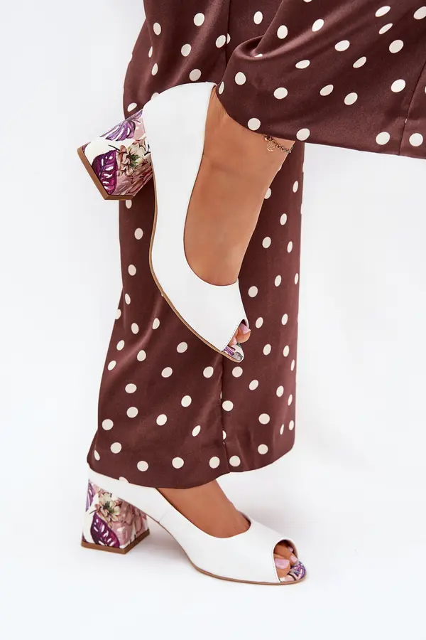 Boto Boto Leather pumps with decorative heel Lewski Shoes