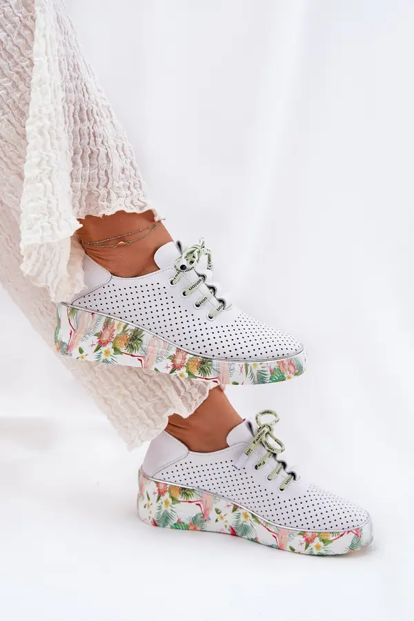 ARTIKER Boto Leather Wedge Shoes With Pattern Artiker