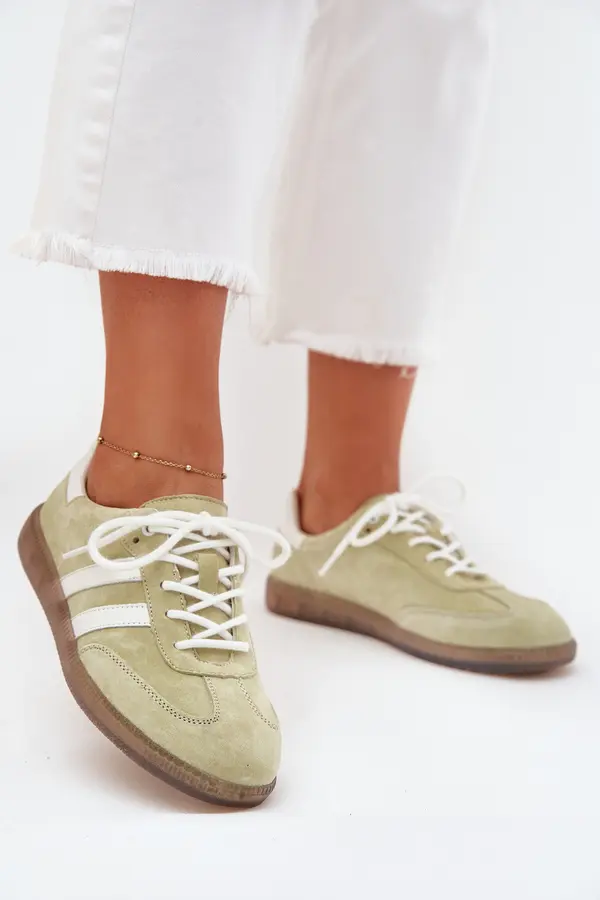 Boto Boto Low Leather Women's Sneakers Lime Ismina