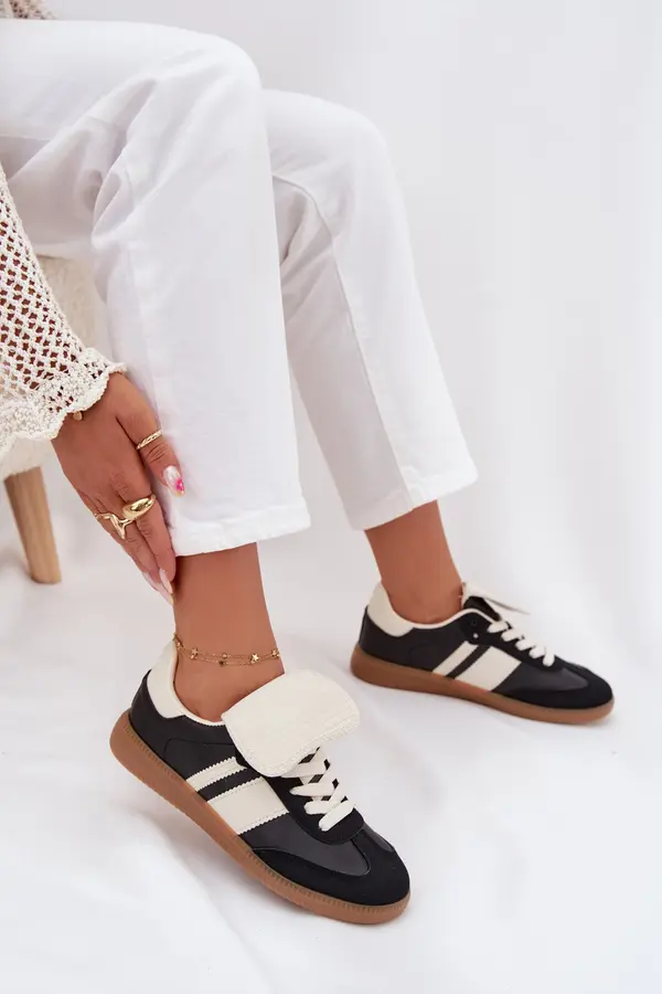 Boto Boto Low Women's Sneakers With Turned Tongue Black Ardira