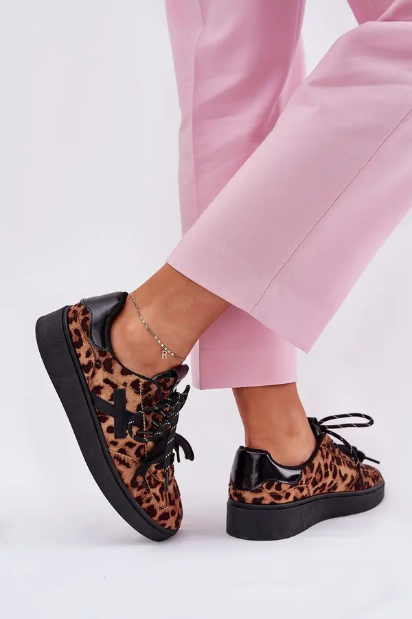 Boto Boto Low Women's Sports Shoes In Leopard Print Brown Zelevelis