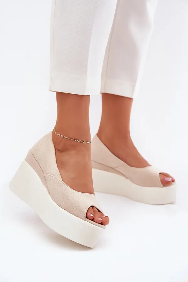 Boto Boto Wedge And Platform Women's Sandals Light Beige Felyra