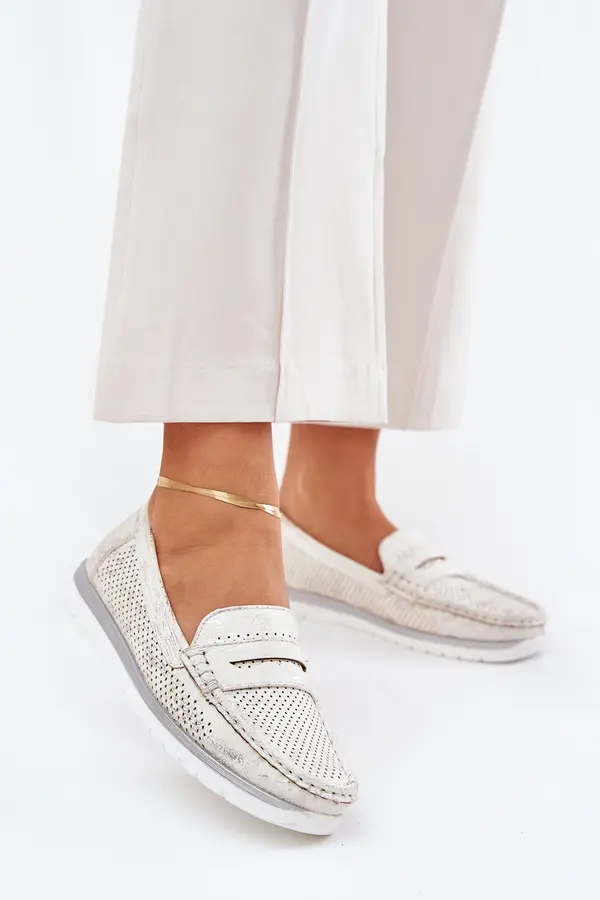 EVENTO Boto Women Moccasins Made Of Eco Leather Gold Bralithia