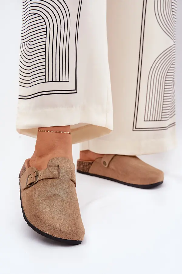 Boto Boto Women's clogs and on a platform with buckle khaki Selio