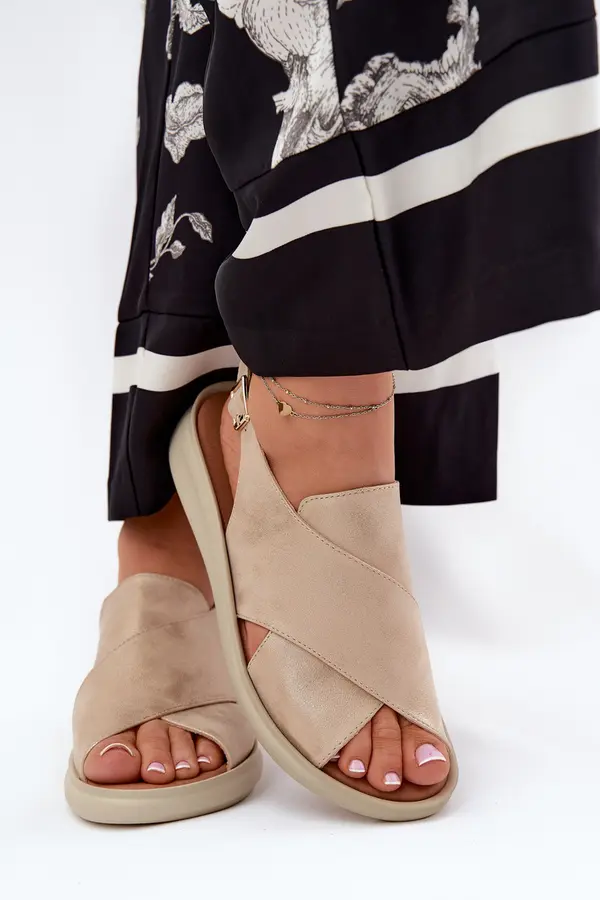 Boto Boto Women's Sandals Made Of Eco Leather Gold Tosmelia