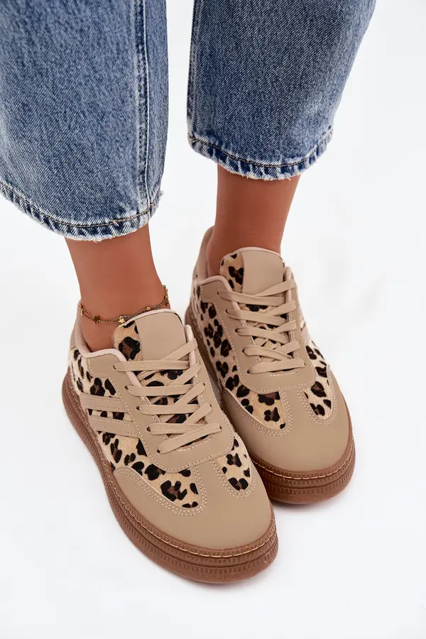 Boto Boto Women's Sneakers on Platform Panterka Beige Denissa