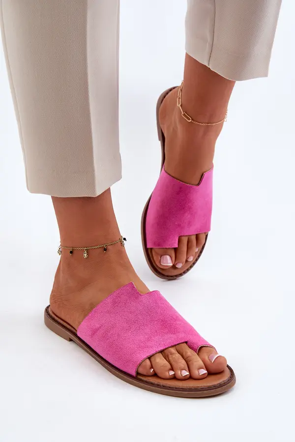 Boto Boto Women's Suede Flip-Flops Pink Amite