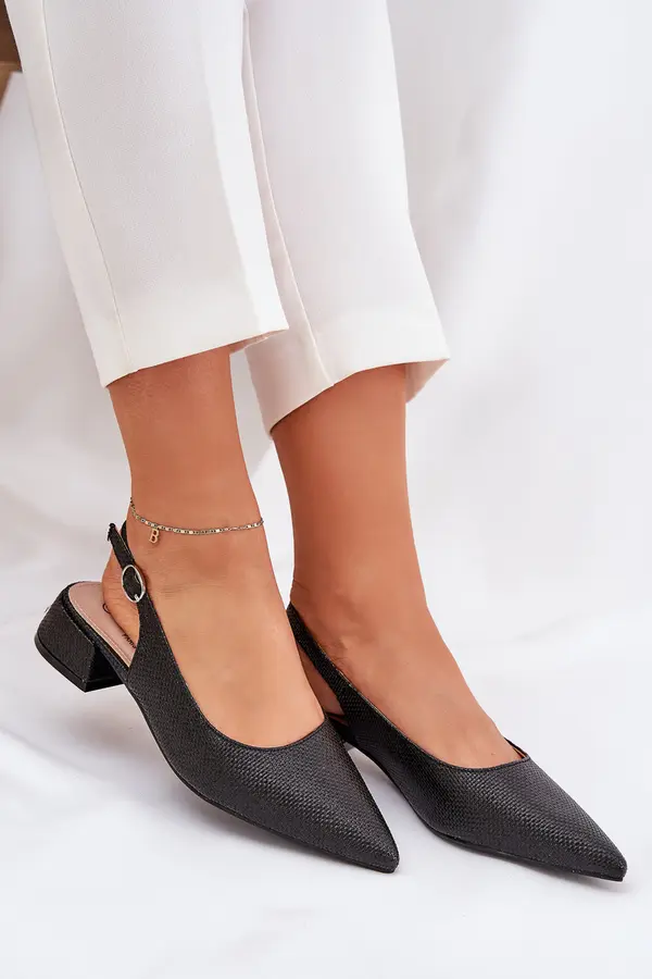 Boto Boto Woven Women's Sandals On Delicate Heel Black Jorela